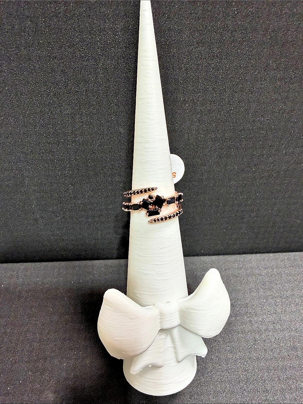 Black, Rose Gold-Plated